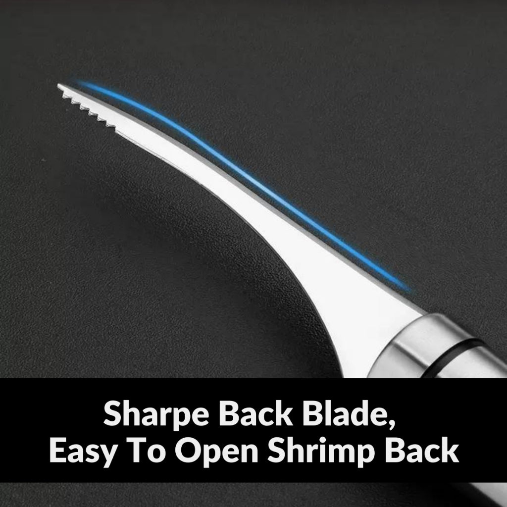 C&C Stainless Steel Shrimp Opener to Shrimp Line Clean up Prawn Cutter Knife Open Shrimp Peeler