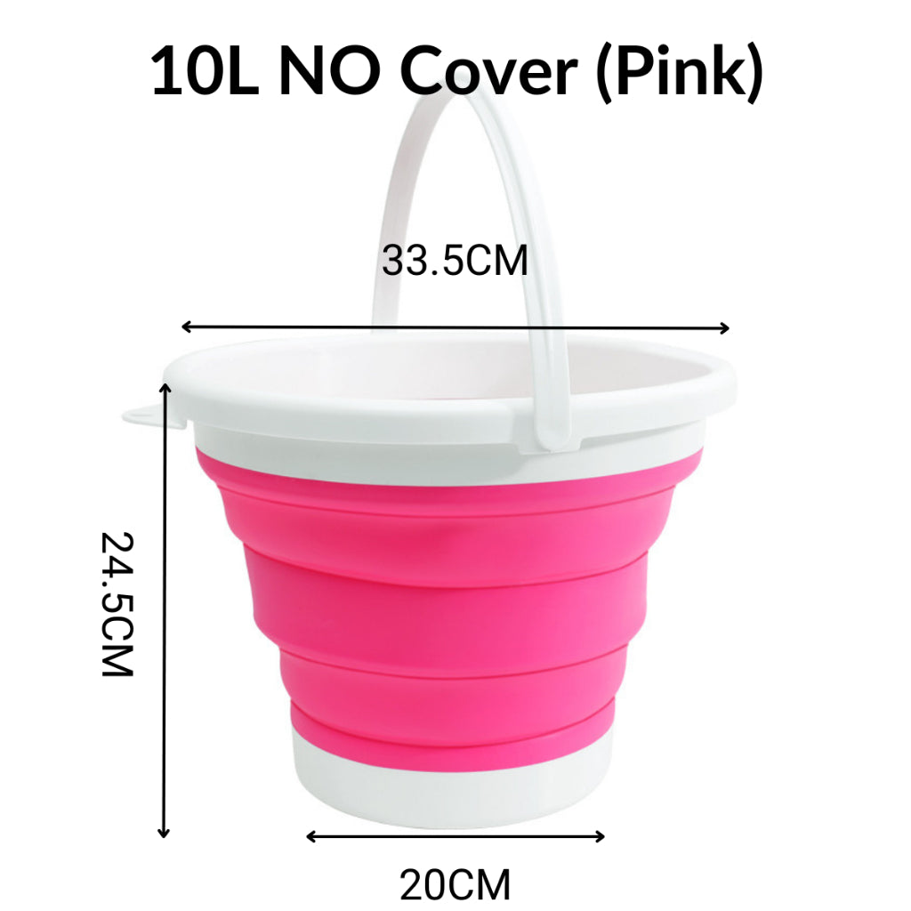 13L Foldable Pail Bucket Baldi Lipat Collapsible Foldable Bucket Tong Air Baldi Outdoor Car Fishing Pail