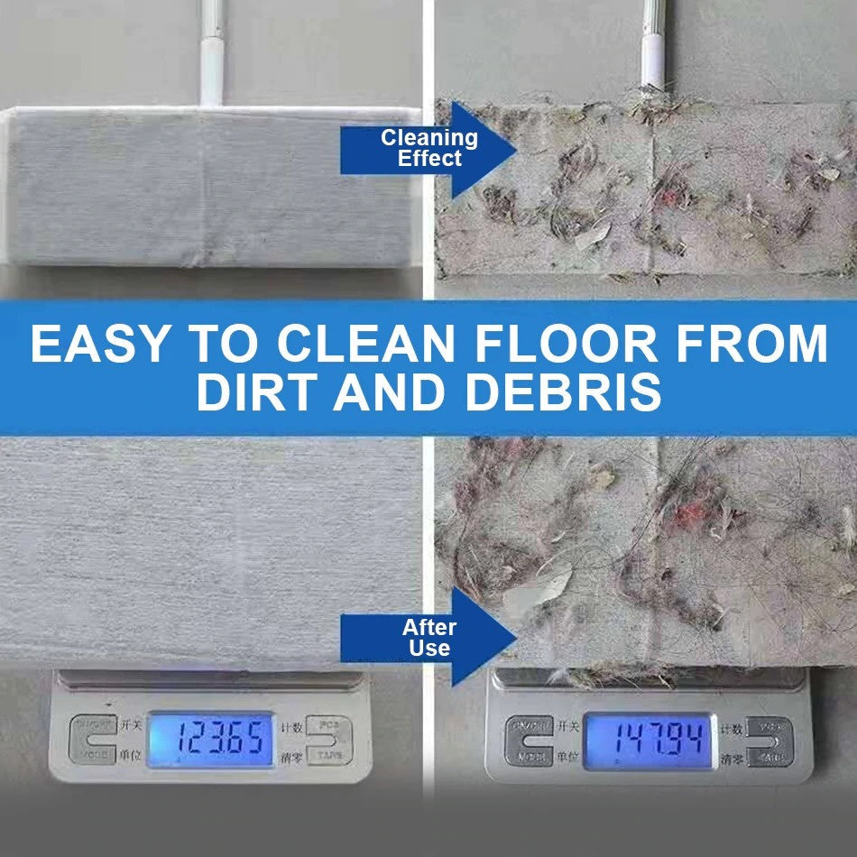 Dry Floor Wipes Tisu lantai kering Electrostatic Dust Disposable Floor Cleaning Wiper Flat Mop Tissue Pakai Buang