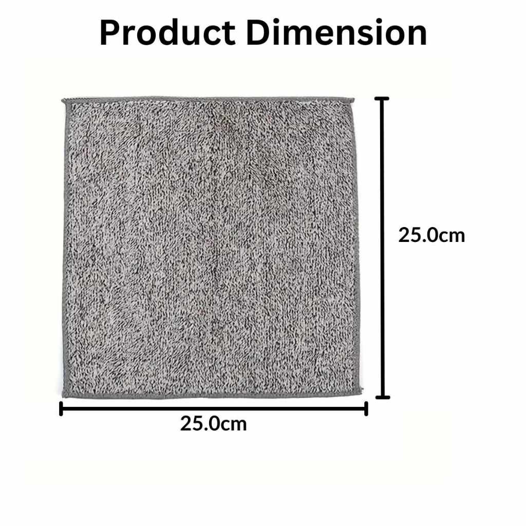 C&C Bamboo Charcoal Towel Extra Thick Kitchen Fiber Cleaning Towel Kain Lap Dapur Serap Air Anti Odor
