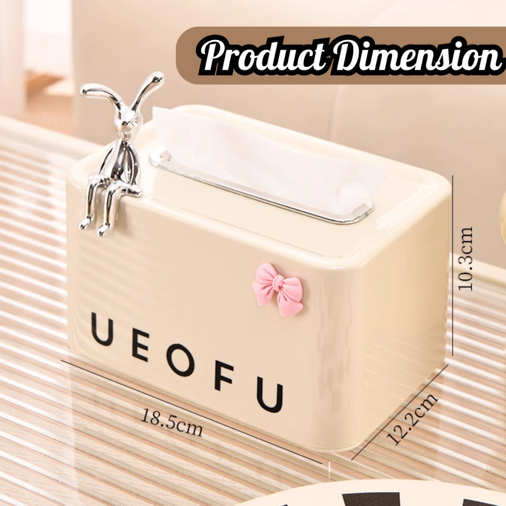 2in1 Tissue Box Office Desk Box Creative TV Appearance with Phone Stand Holder Home Office Case Bekas Tisu