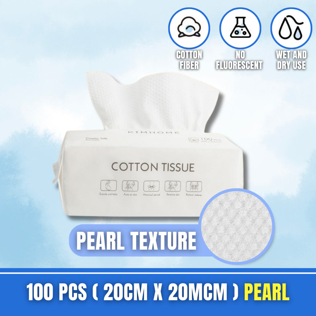 C&C Tissue Kapas Muka Face Towel Make Up Facial Tissue Disposable Facial Cotton Facial Towel