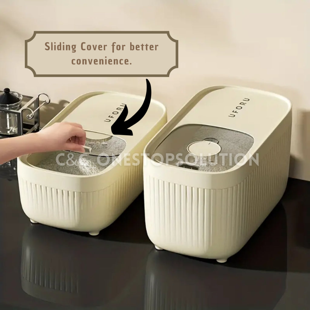 C&C 10kg Rice Dispenser Airtight Automatic Rice Dispenser Rice Storage Box Rice Box Bekas Beras 10kg Bekas Telur