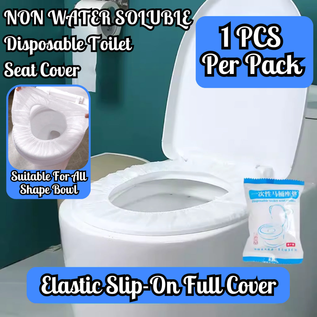 C&C Disposable Toilet Seat Cover 1PCS Non-Woven Fabric Toilet Seat Cover Extra Length Travel Toilet Pad Antibacteria