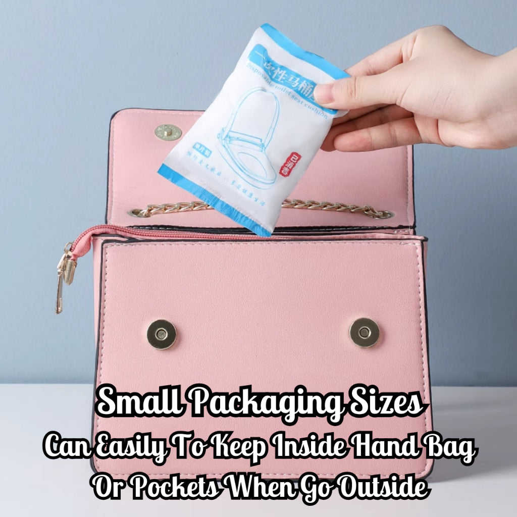 C&C Disposable Toilet Seat Cover 1PCS Non-Woven Fabric Toilet Seat Cover Extra Length Travel Toilet Pad Antibacteria
