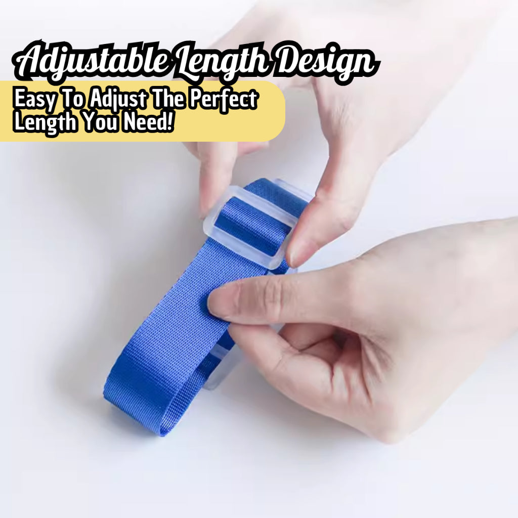 C&C Adjustable Travel Suitcase Luggage Carrier Strap Buckle Baggage Belt Hanging Strap Bagasi Tali Gantung Klip