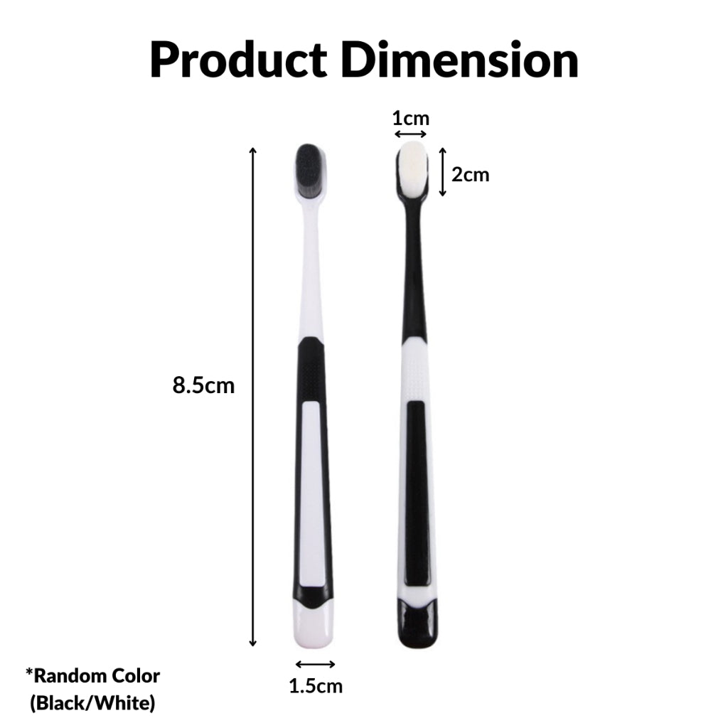 C&C Ultra Soft Micro-Nano Toothbrush Antibacterial Million Fiber Toothpaste Bathroom  Soft Oral Teeth Berus Gigi