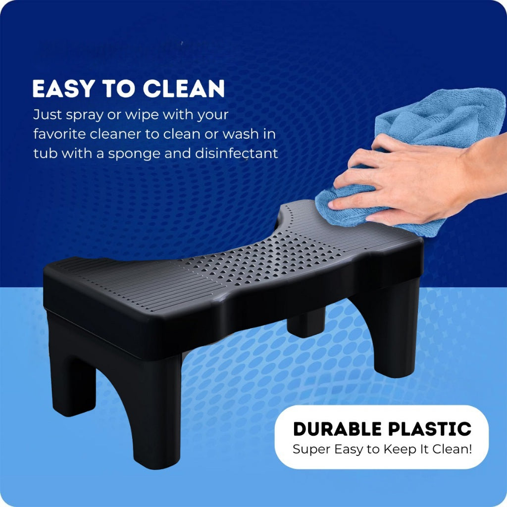 C&C Thick Adult Non-slip Foot Stool Squat Toilet Stool Squatty Potty Bathroom Toilet Stool Sit Seat Kerusi tandas