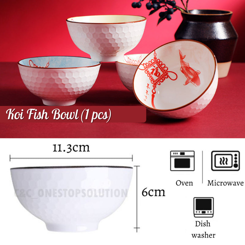 C&C 2026 Horse Mangkuk Viral Ceramic Bowl Gift Set Chinese New Year Lunar New Year Gift Set Rice bowl CNY GIFT SET