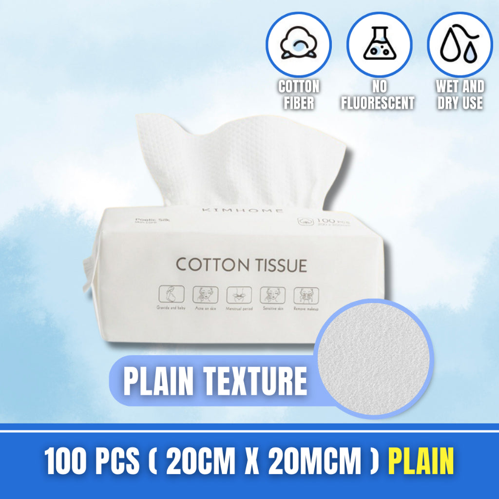C&C Tissue Kapas Muka Face Towel Make Up Facial Tissue Disposable Facial Cotton Facial Towel
