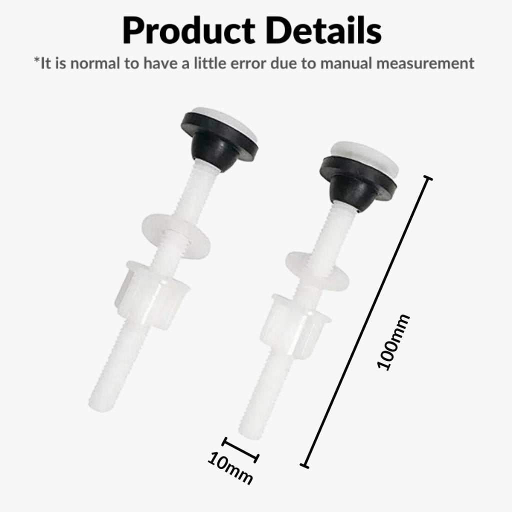 C&C 1 Set Toilet Cistern Donut Sponge Washer with Screw Fixings Two Piece Toilet Water Tank Anti Leak Toilet Accessories
