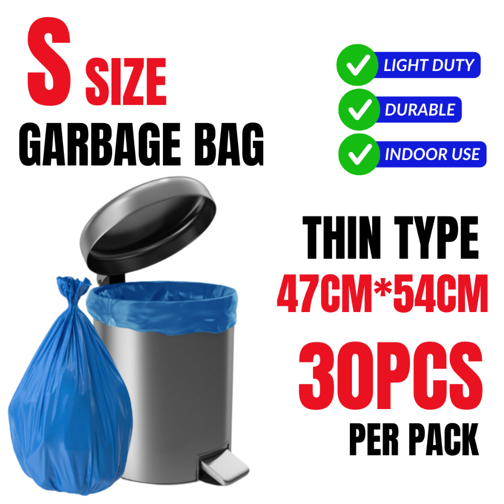 Extra Thick Garbage Bag Trash Bag Rubbish Bag Plastic Bag S/M/L/XL Beg Sampah Tebal Beg Plastik