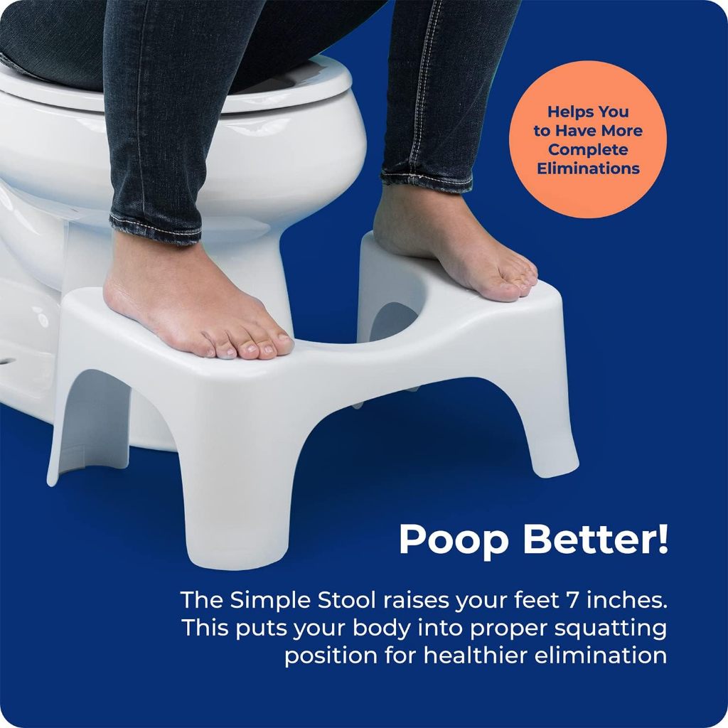 C&C Thick Adult Non-slip Foot Stool Squat Toilet Stool Squatty Potty Bathroom Toilet Stool Sit Seat Kerusi tandas