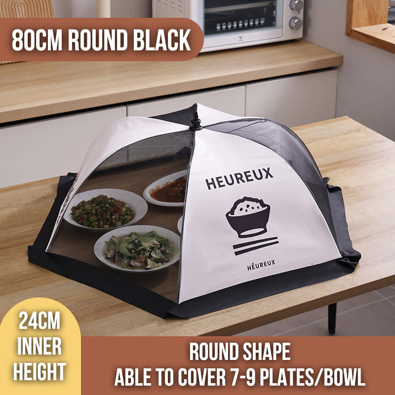 C&C Local Foldable/ Breathable Vintage Food Cover Umbrella Design Mesh Lace Tudung Saji Moden Table Dishes Cover