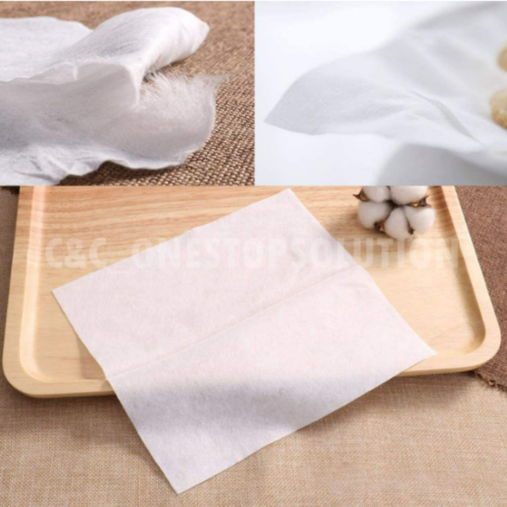 50 Sheets/Pack Lazy Rag Wet / Dry Cleaning Towel Disposable Kitchen Washing Cloth Dish Cleaner Kain Lap Basah
