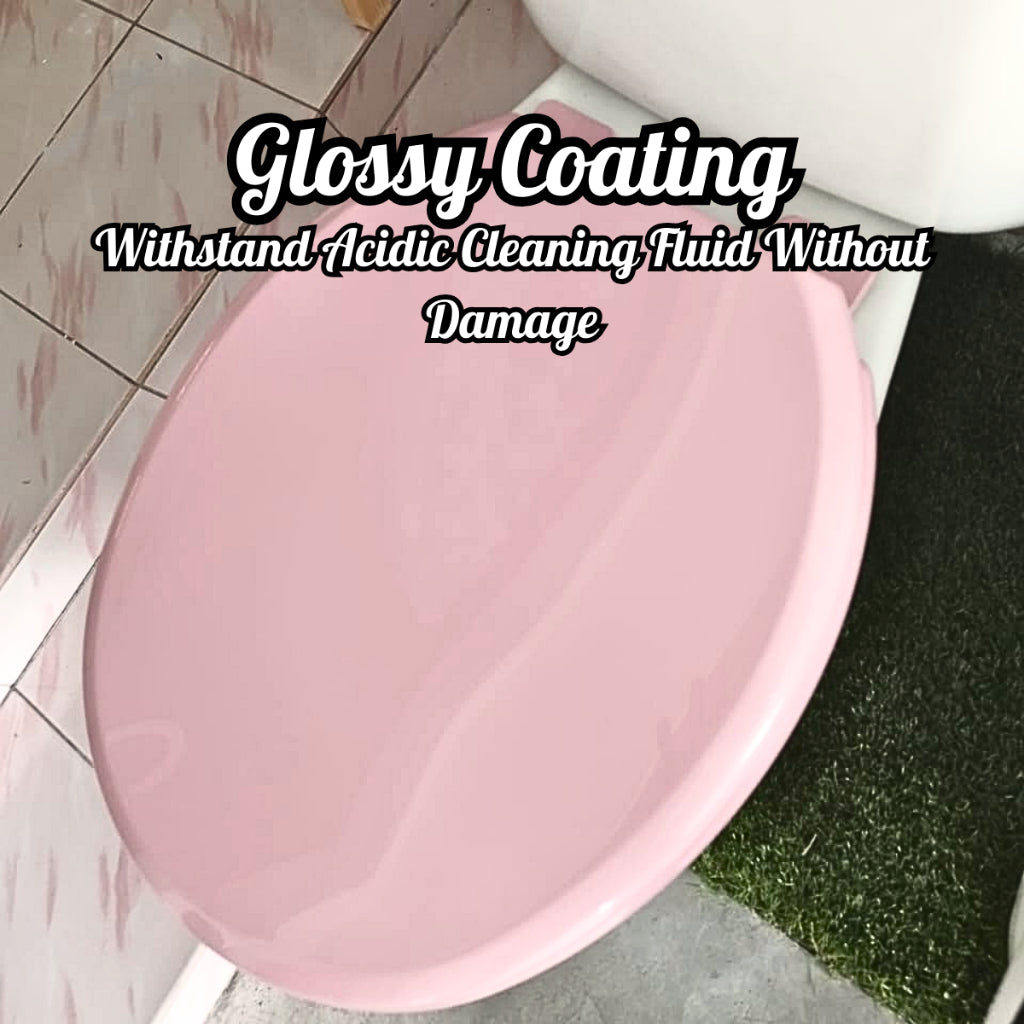 C&C Heavy Duty O Shape Toilet Seat Cover Adjustable Hinge Free Screw Nut Penutup Mangkuk Duduk Tandas