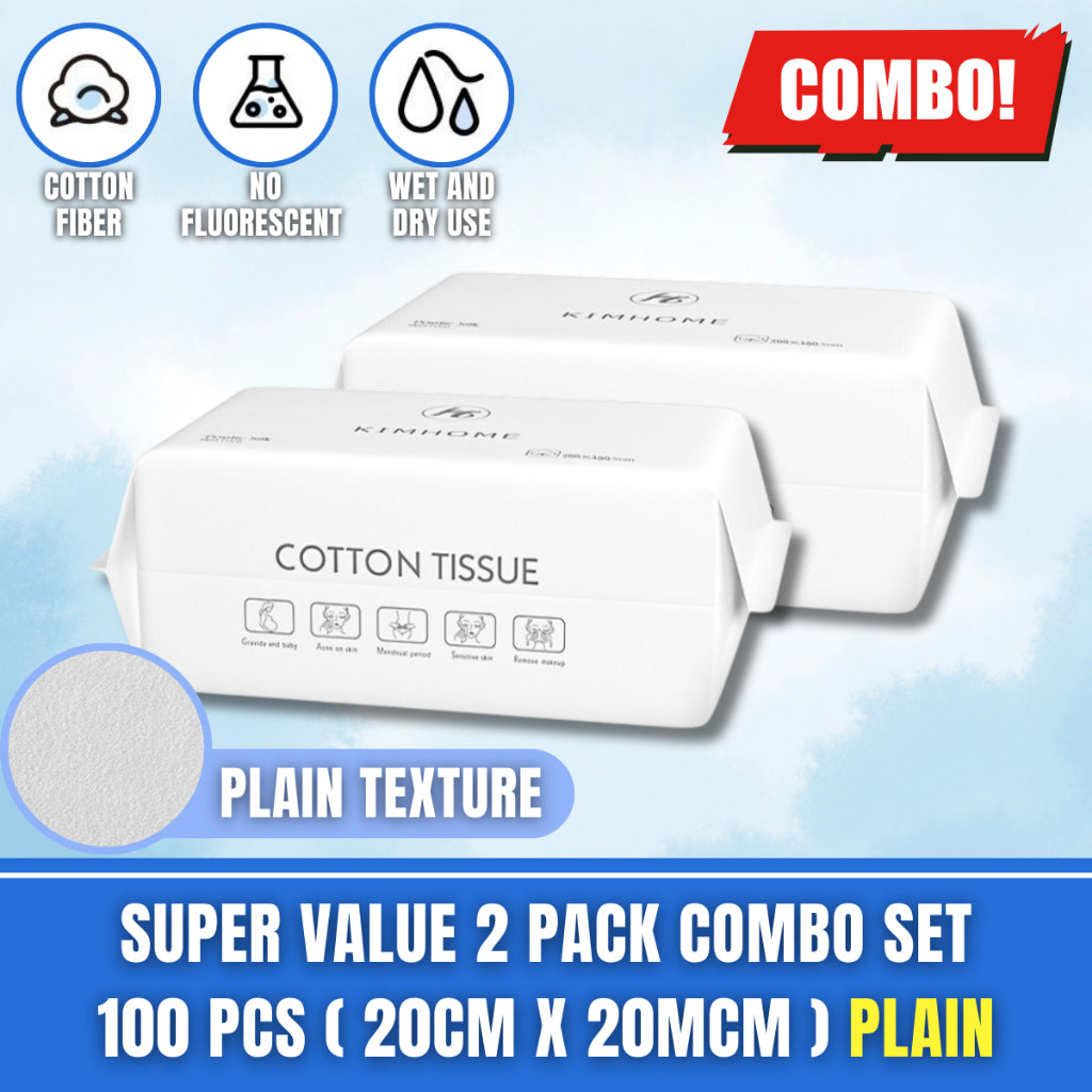 C&C Tissue Kapas Muka Face Towel Make Up Facial Tissue Disposable Facial Cotton Facial Towel