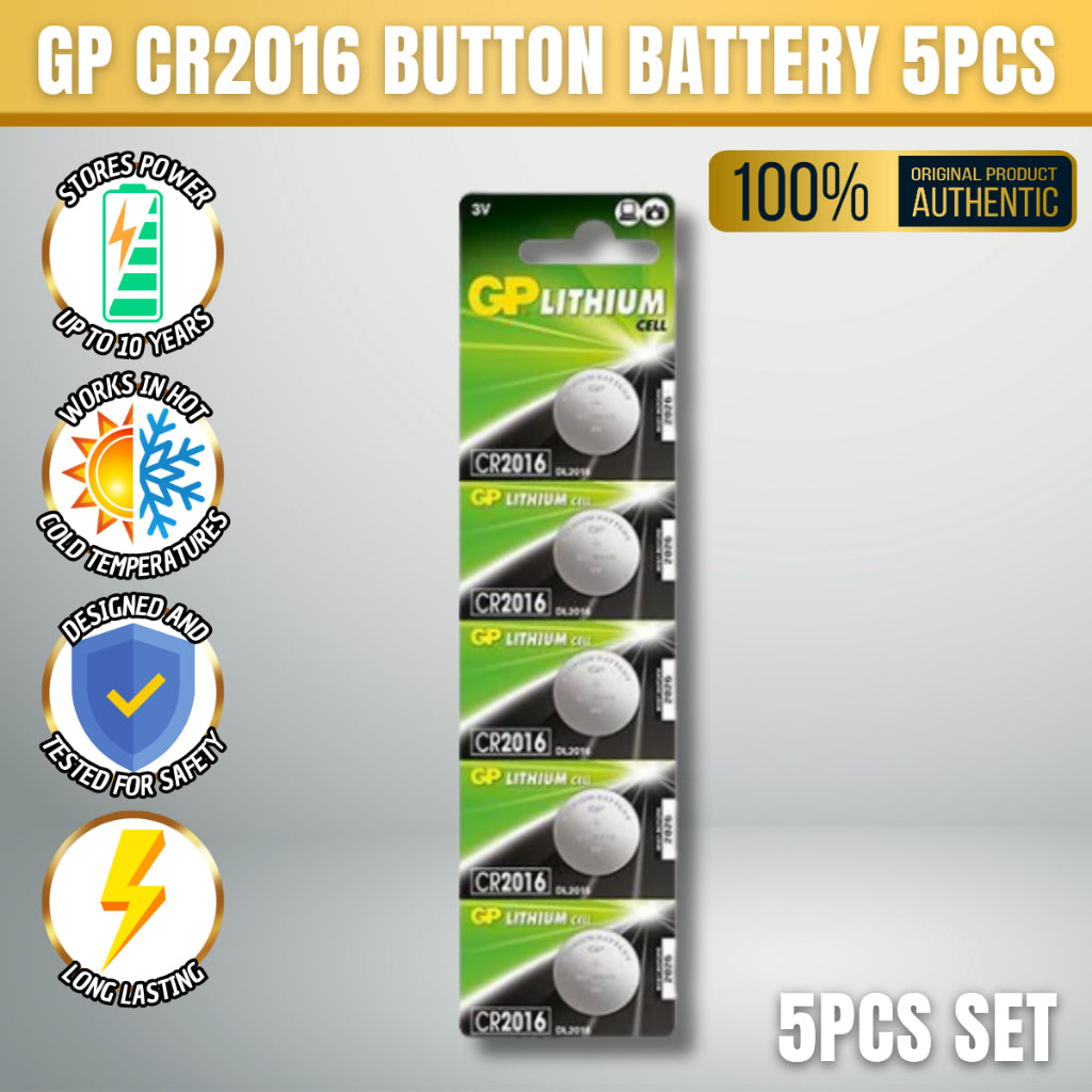 C&C GP CR2016 3V Lithium Battery Coin Cell Button Cell Calculator Car Key Battery Cell