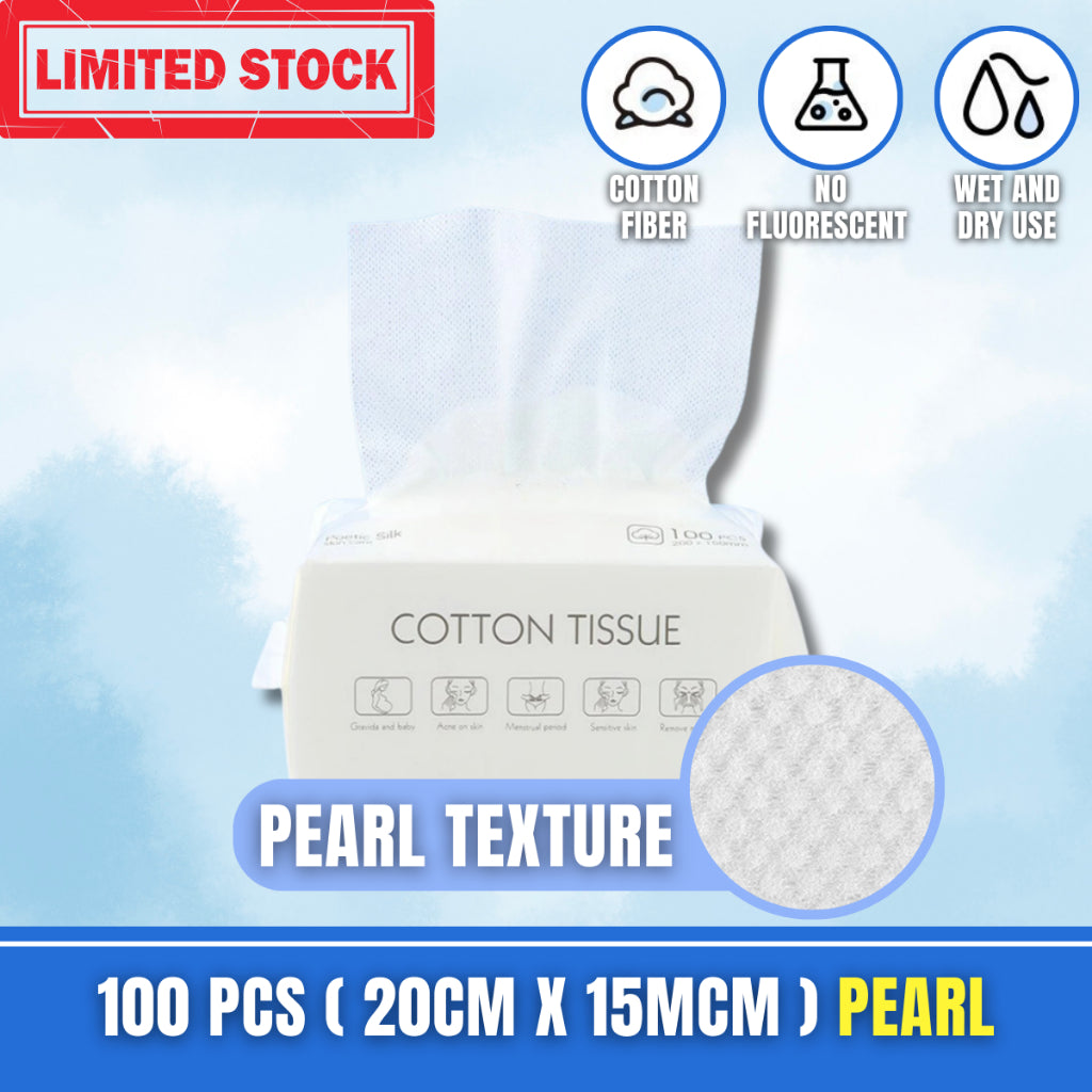 C&C Tissue Kapas Muka Face Towel Make Up Facial Tissue Disposable Facial Cotton Facial Towel