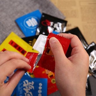 C&C Disposable Plastic Hand Gloves Individual Pack Free Size Glove Sarung Tangan Plastik