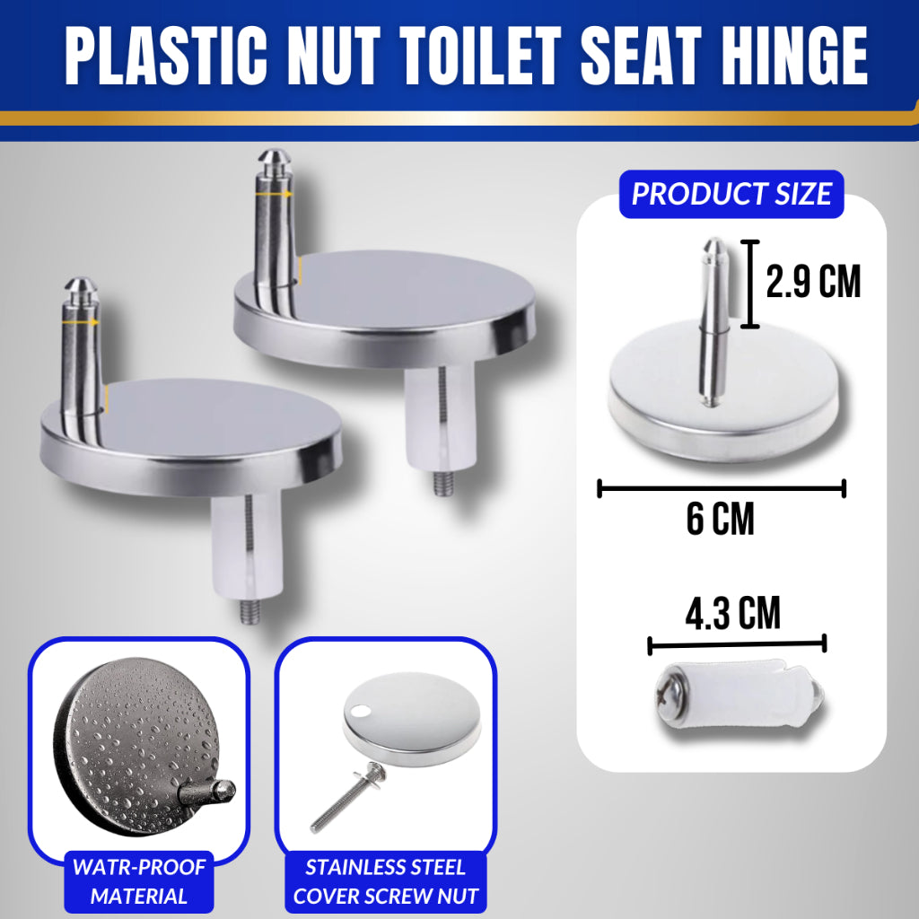 C&C Heavy Duty U Shape Toilet Seat Cover With Soft Close Adjustable Hinge Penutup Mangkuk Duduk Tandas Johnson Sorento