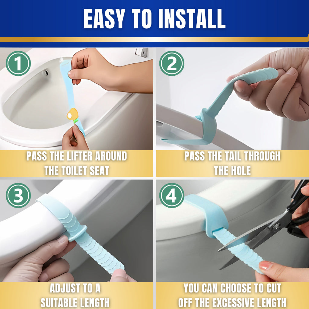 C&C Toilet Seat Cover Lifter Handle Silicone Toilet Lid Handle Pengangkat Tempat Duduk Tandas