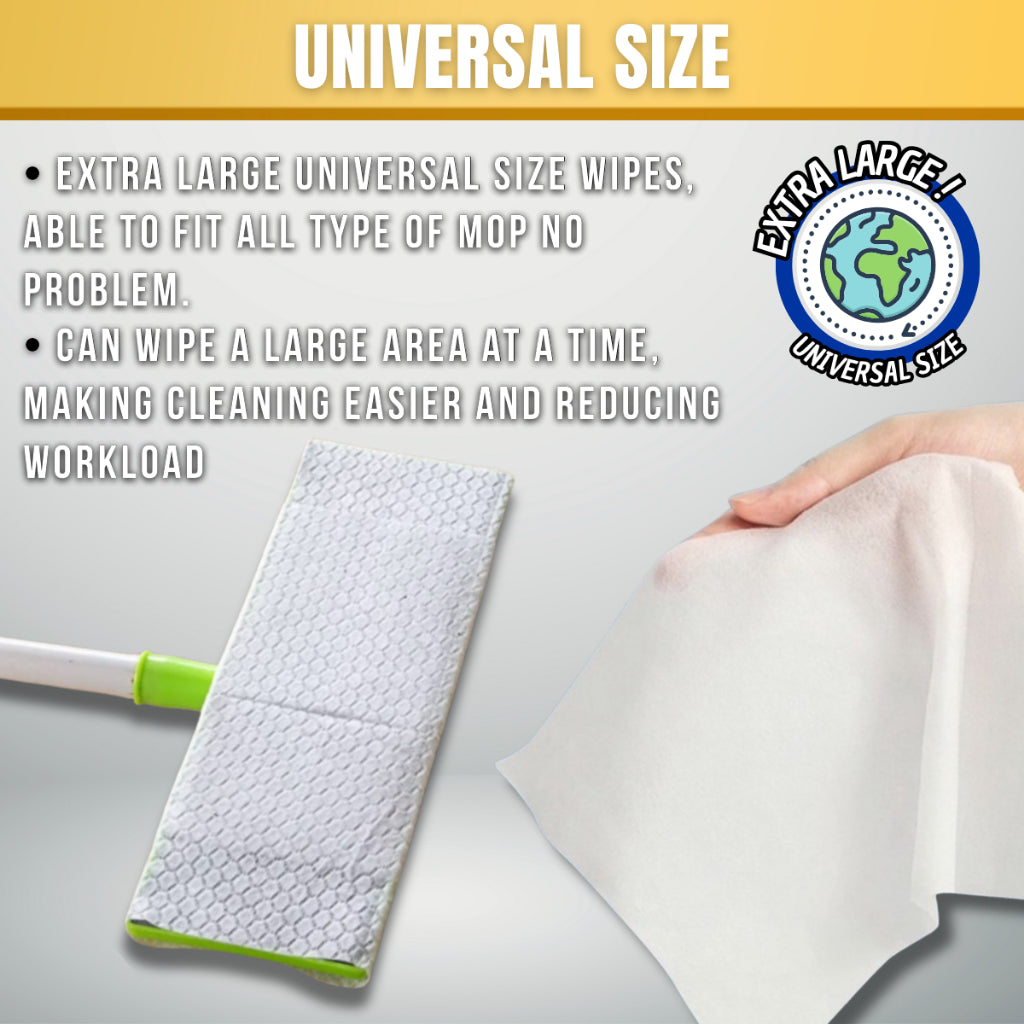C&C Wholesale Super Wet Wipes Disposable Wet Tissue Antibacterial Wipes 66pcs 1Box Tisu Pengelap Lantai Jualan Borong
