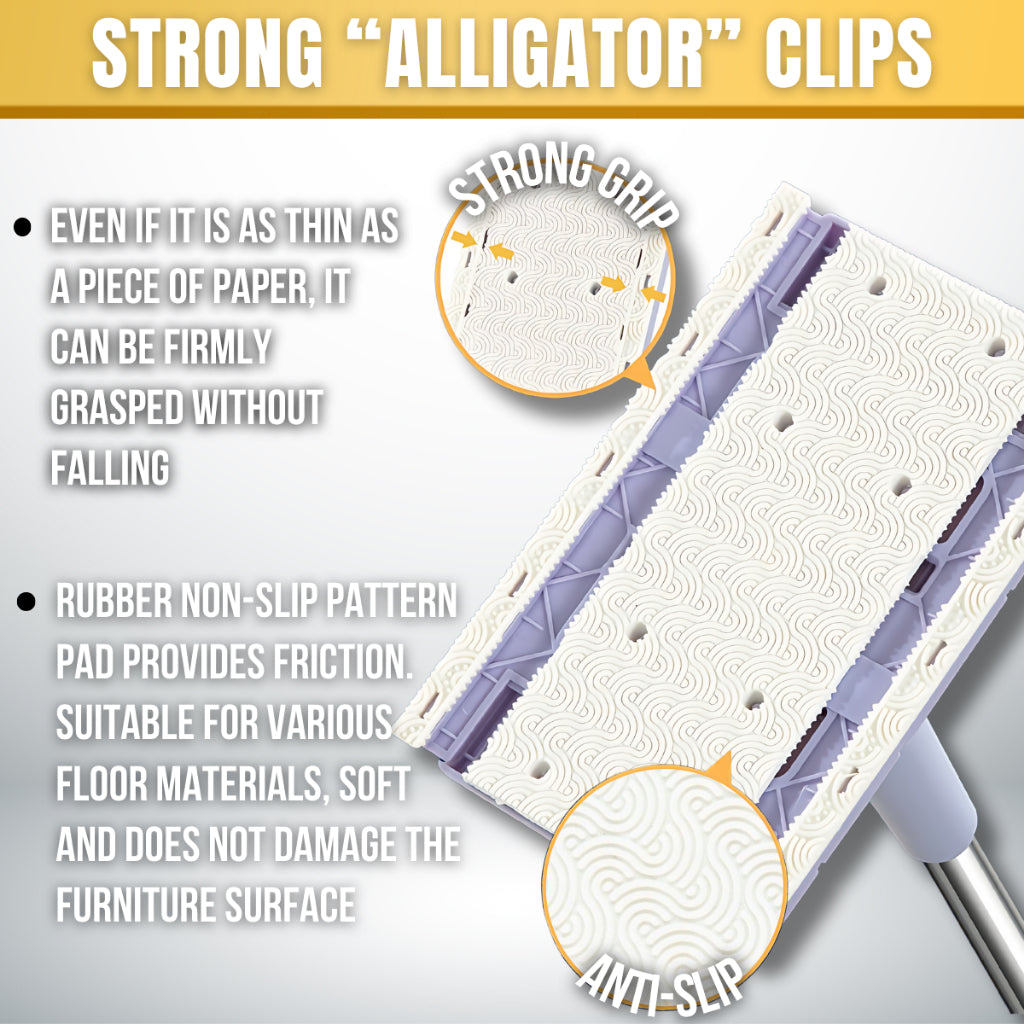 C&C Flat Mop Lazy Mop Disposable Wipes Mop Dry and Wet Use Mop Free Reusable Towel