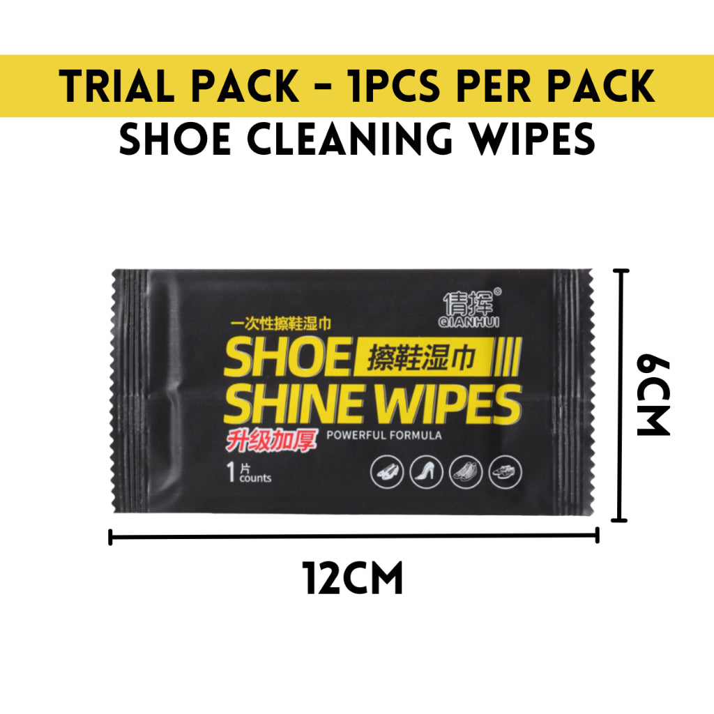 Travel Shoe Cleaning Wet Tissue Wipes Portable Shoes Sneakers Care Pack Shoes cleaning Solution Tisu Cuci Kasut