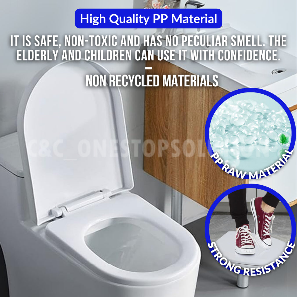 C&C Heavy Duty U Shape Toilet Seat Cover With Soft Close Adjustable Hinge Penutup Mangkuk Duduk Tandas Johnson Sorento