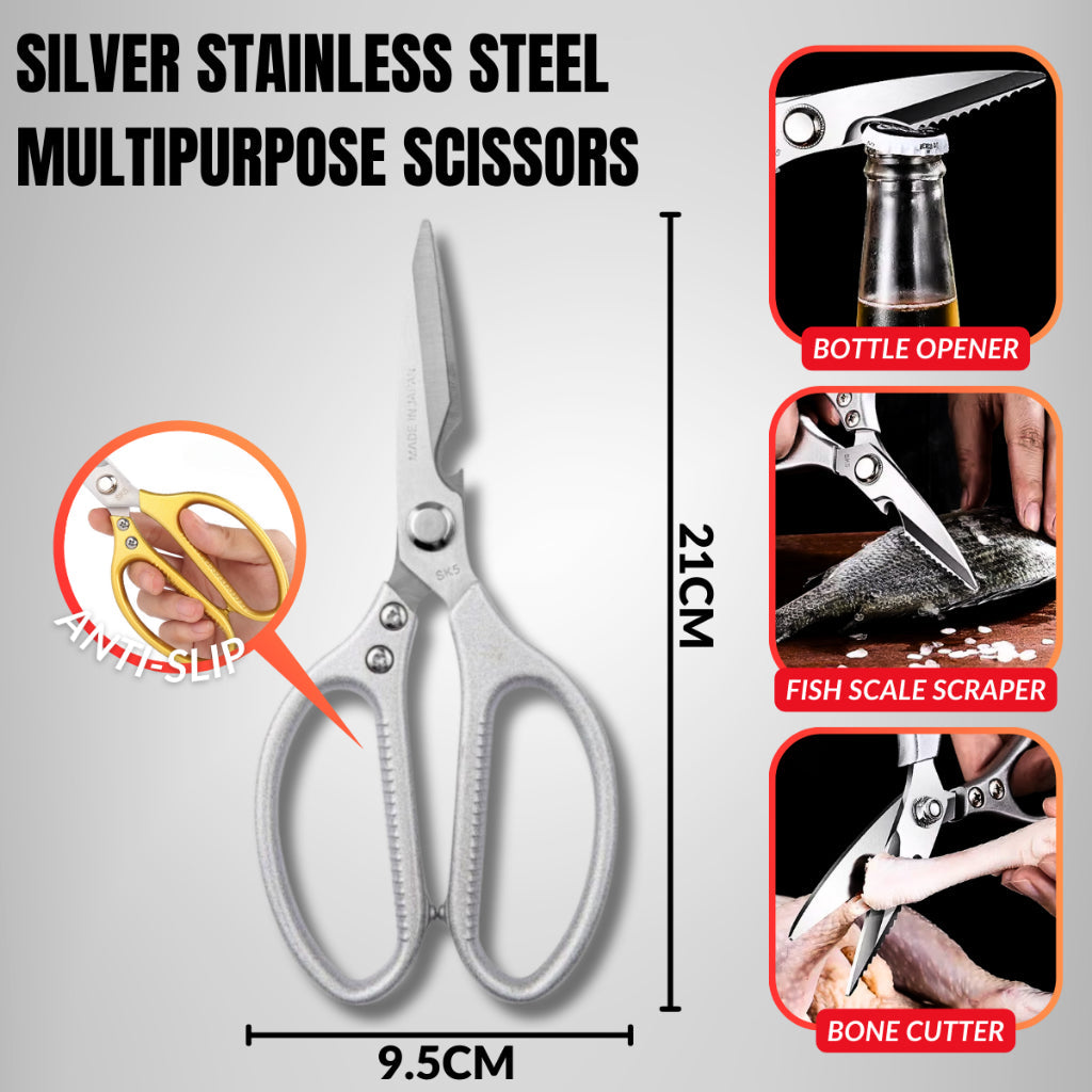 SK5 Japan Multifunction Heavy Duty Scissors Kitchen Shears / Gunting Dapur Heavy Duty Ikan tulang bone daging mea