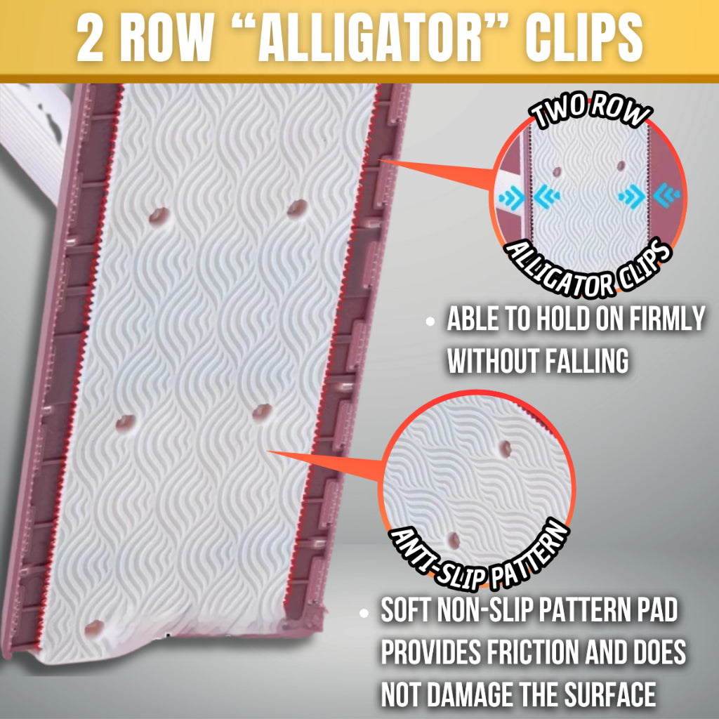 C&C 120CM Extra Large Flat Mop Lazy Clip Style Mop Wet Dry Disposable Wipes Dual Use Mop Lantai Pakai Buang Viral