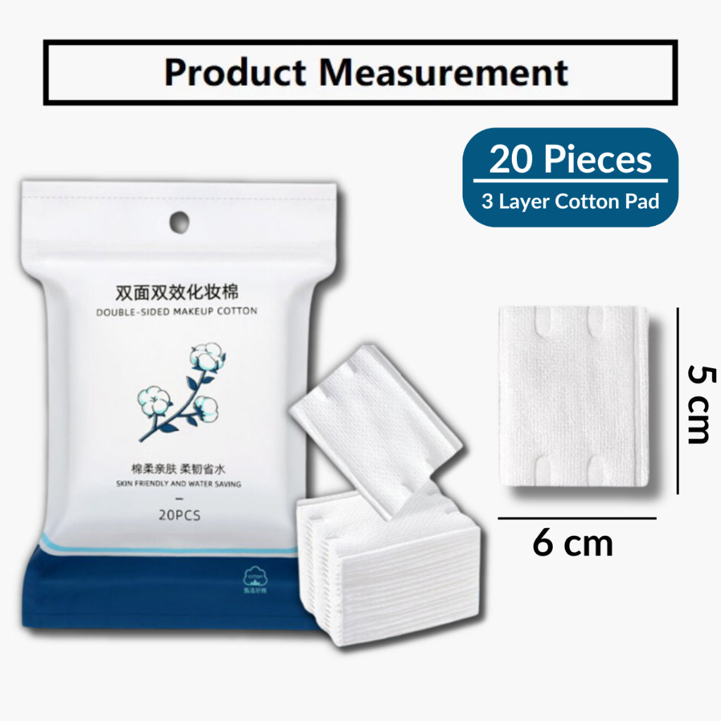 C&C 228pcs Cotton Pad Facial Cosmetic Remover Nail Polish Remover Make up Cleansing Cotton Pads Pad Kapas Muka