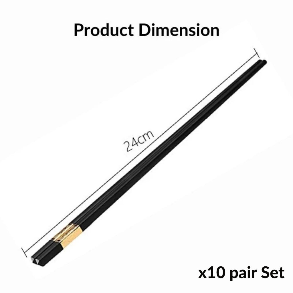 C&C Alloy Chopsticks Classic Chopstick Chinese Chopsticks 5 Star Hotel Chopsticks Penyepit Cina
