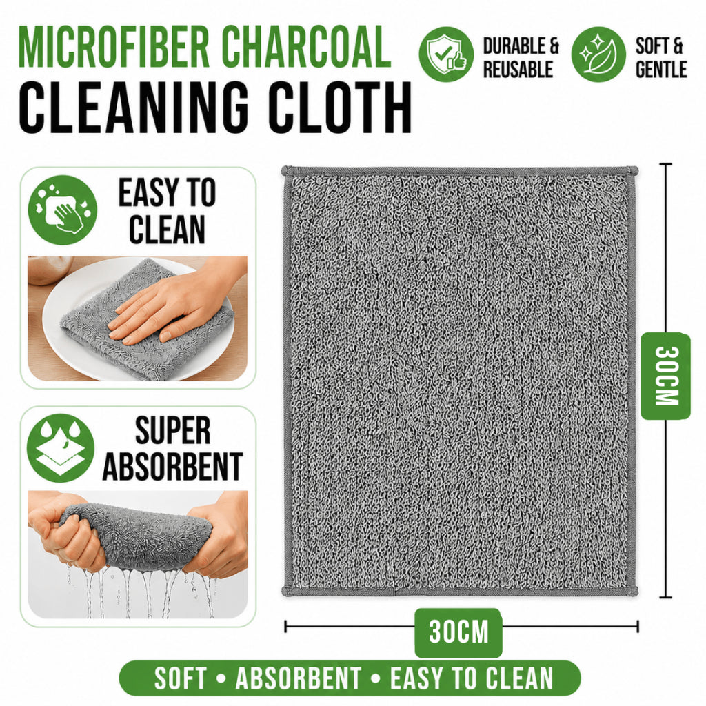 C&C Coral Fleece Towel Microfiber Cleaning Towel Kitchen Towel Hand Towel Cleaning Cloth Table Cloth Dish Towel Kain Lap