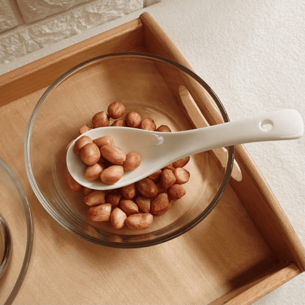 C&C Ceramic Soup Spoon Noodle Spoon Ramen Spoon Dessert Spoon Hotel Use White Porcelain Soup Spoon Sudu Seramik