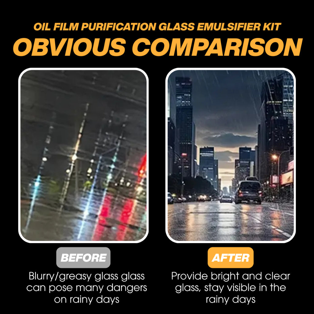 C&C OGOS BRAND Car Headlight Restore Kit and Hand-Held Car Glass Emulsion Kit Oil Firm Cleaner For All Car Vehicles