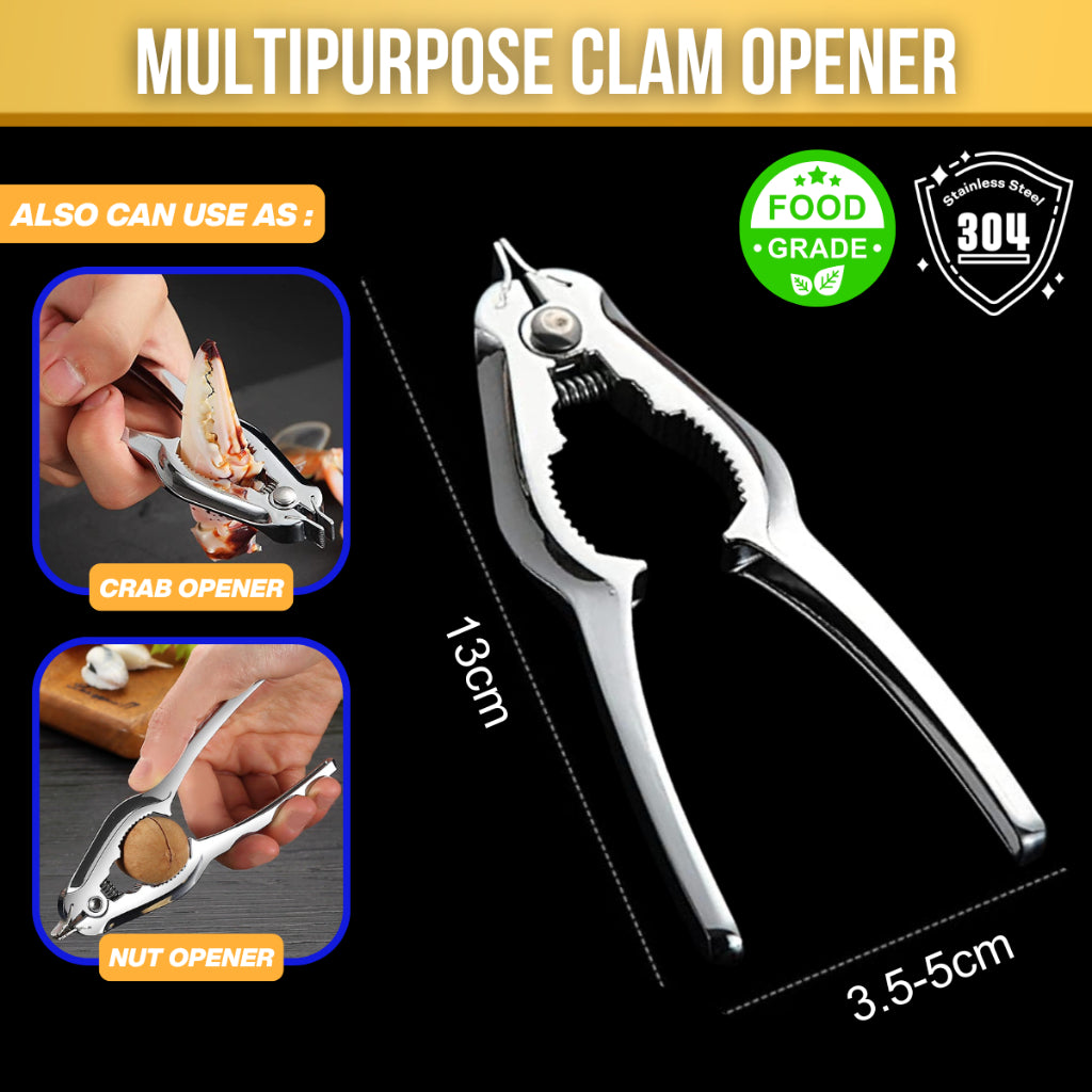 C&C Crab Eating Tools Crab Fork Crab Claw Clips Seafood Lobster Tools Stainless Steel Ketam Garpu