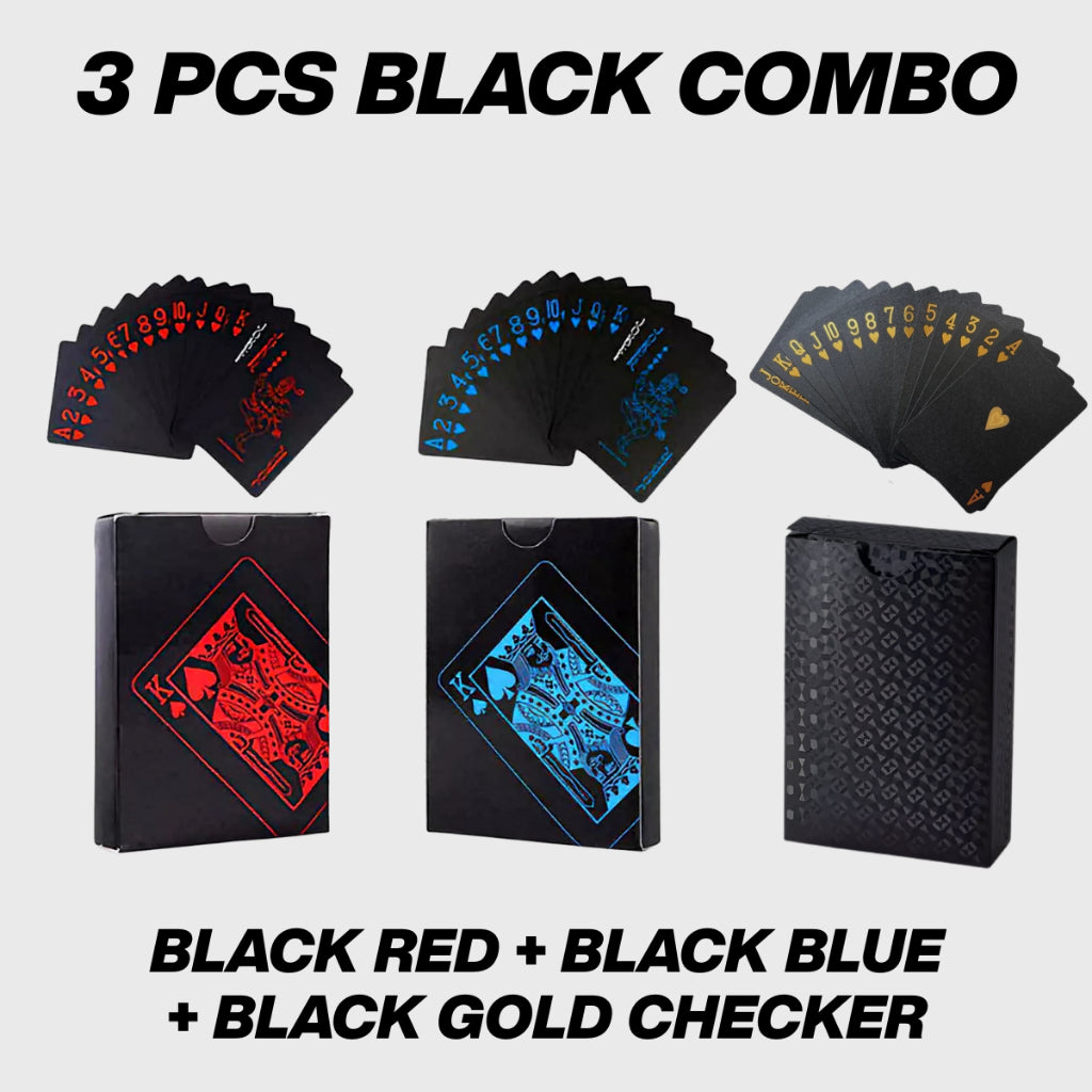 Premium Gold Waterproof Plastic Foil Luxury Poker Card Playing Cards Classic Magic Tricks Tool Deck kad poker
