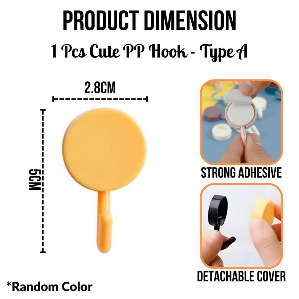 C&C Mop Holder Bathroom Toilet Broom Hanger Seamless Adhesive Wall Sticker Penyepit Mop Lantai dan Penyapu