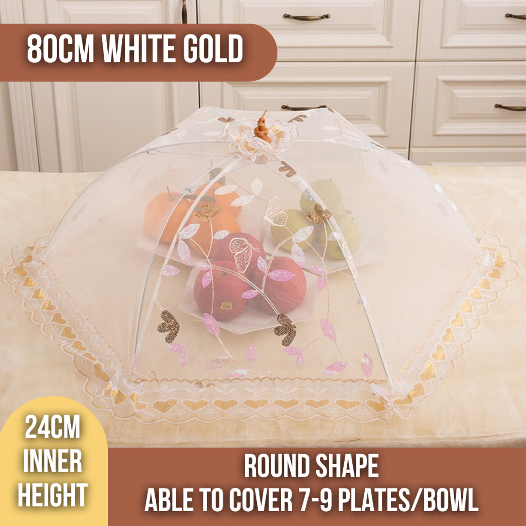 C&C Premium Food Cover Umbrella Design Mesh Tudung Saji Moden Table Dishes Cover