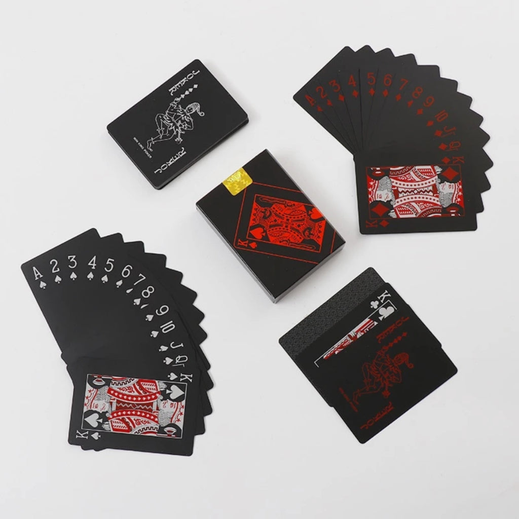 Premium Gold Waterproof Plastic Foil Luxury Poker Card Playing Cards Classic Magic Tricks Tool Deck kad poker