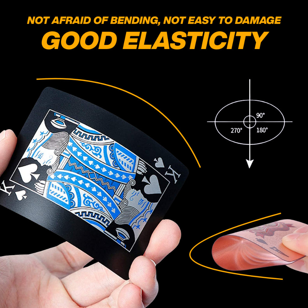 Premium Gold Waterproof Plastic Foil Luxury Poker Card Playing Cards Classic Magic Tricks Tool Deck kad poker