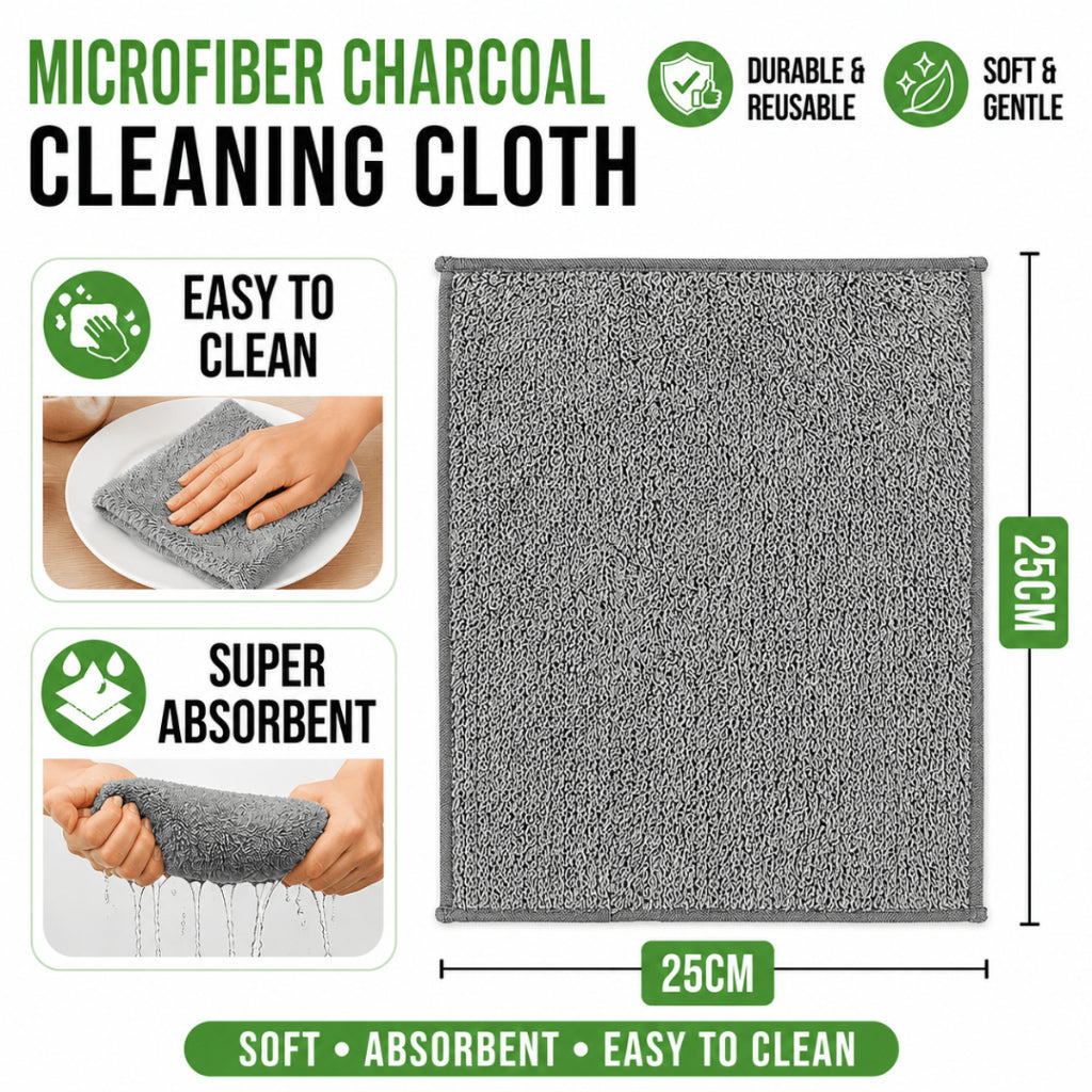 C&C Coral Fleece Towel Microfiber Cleaning Towel Kitchen Towel Hand Towel Cleaning Cloth Table Cloth Dish Towel Kain Lap