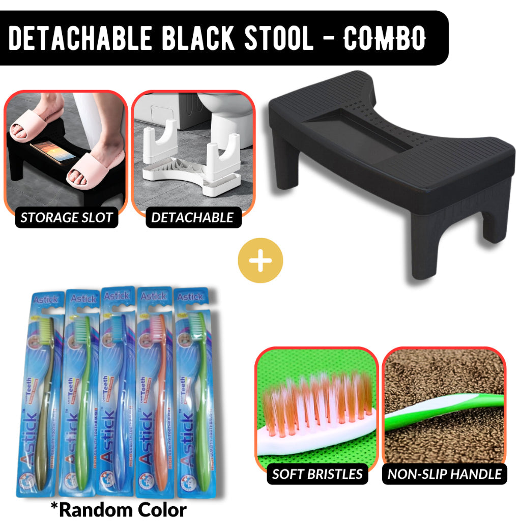 C&C Thick Adult Non-slip Foot Stool Squat Toilet Stool Squatty Potty Bathroom Toilet Stool Sit Seat Kerusi tandas