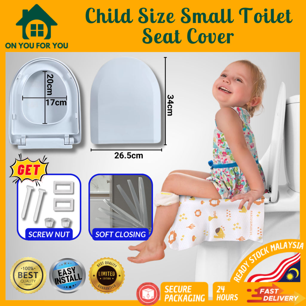 Adult + Kids Dual Toilet Seat Cover Dual Function Child Potty Train Bowl Mangkuk Tandas Dewasa Kanak-kanak Kerusi Duduk