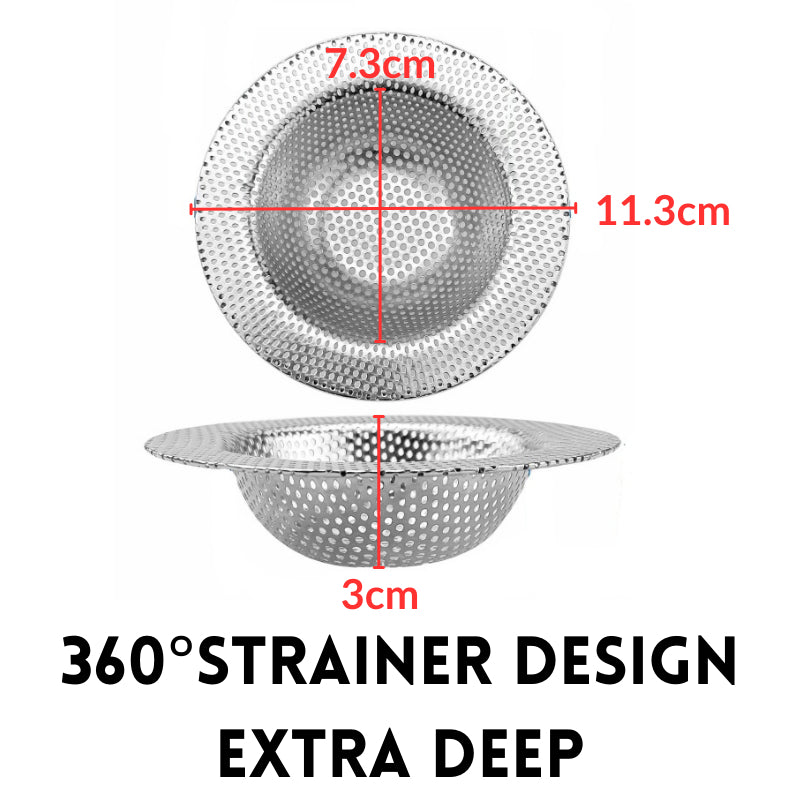 C&C Stainless Steel Sink Filter Sink Strainer Drainer Drain Filter Kitchen Strainer Bekas Penapis Air Sinki