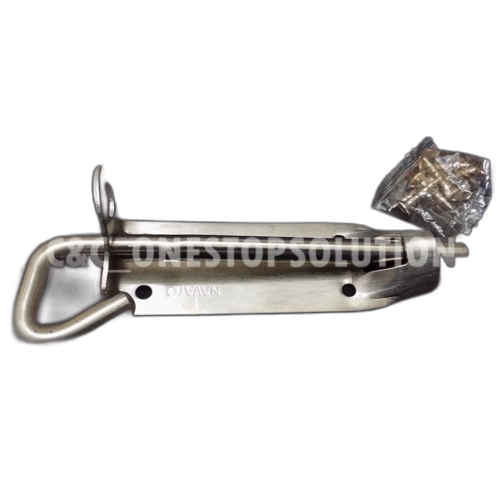 NAVATO Stainless Steel Sliding Bolt Gate Latch Selak Pintu Tahan Karat - 60MM / 100 MM