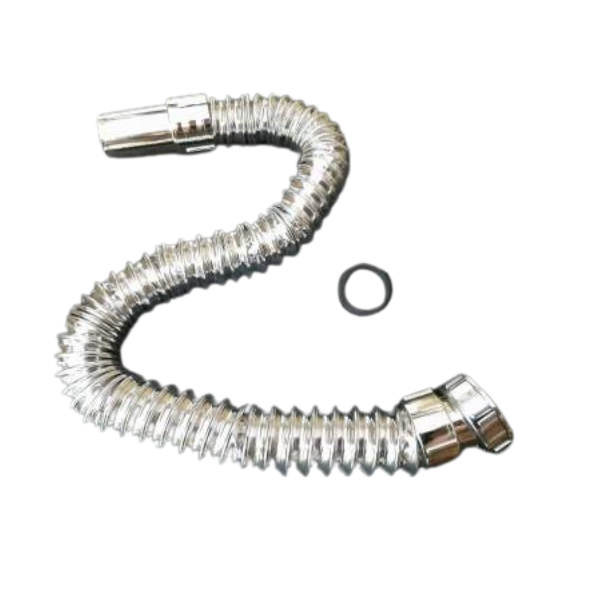 Plastic Flexible Pipe Drain Pipe Sewer Hose Trap Chrome Wall Mounted Bathroom 1-1/4 Inches