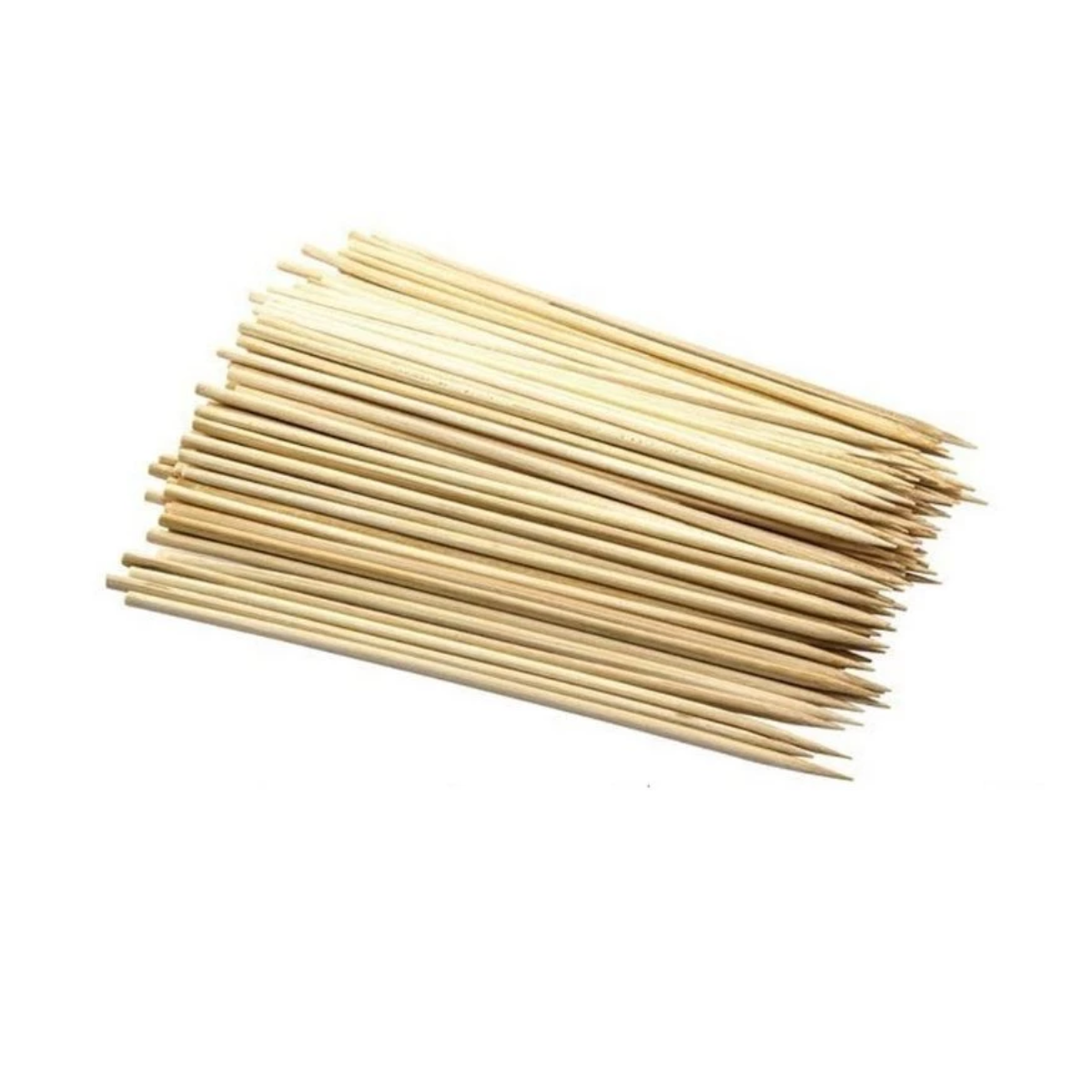 Polished 25cm Long Bamboo Skewer Bamboo Stick Lidi Satey Stick 10 Inches Satay Skewer Lok Lok Stick Oden Stick Lidi Bambu